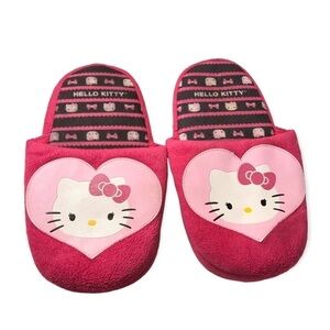 3/$15 Sanrio Hello Kitty kids pink house slippers